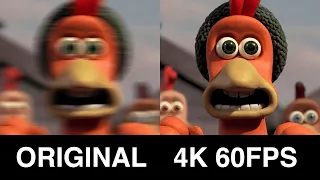 I Upscaled CHICKEN RUN (2000) To 4K 60FPS Using Artificial Intelligence & The Results are Amazing