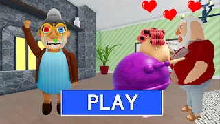 LOVE STORY | EVIL GRANDMA FALL IN LOVE WITH ANGRY BEN? ROBLOX Obby Tutorial #roblox