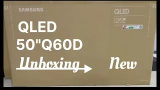 #Samsung AI 50Q60D QLED 50 Inchas TV // Unboxing // Motion Enhancer Pro & First Look // 2024