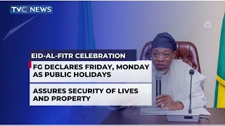 Eid-Al-Fitr | FG Declares Friday, Monday As Public Holidays