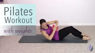Pilates with Small Weights | 25 Minute Pilates Workout | Total Body Pilates Routine