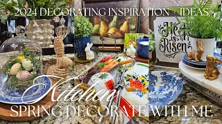 NEW 2024 SPRING KITCHEN - DECORATE WITH ME | Decorating Inspiration & Ideas – Spring + Easter Decor