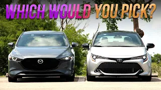 The 2023 Toyota Corolla vs 2023 Mazda 3!! There's A Clear Winner...