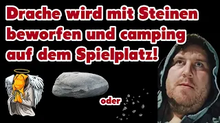 Es eskaliert! Drachenlord mit Steinen beworfen und camping auf dem Spielplatz!