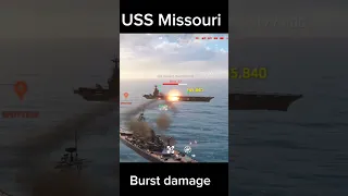 USS Missouri burst damage Modern Warships
