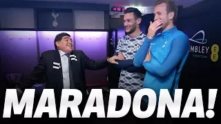 MARADONA | Mauricio Pochettino, Harry Kane and Hugo Lloris meet Diego Maradona