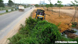 Excellent Techniques SHANTUI Dozer Forest Cutting Slope And Spreading Soil