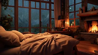 Cozy Treehouse with Music, Rain & Fireplace Sounds to Sleep, Relax, Study