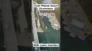 Helicopter Ride over Chief Marine Group Islamorada, FL before the 2021 Conch Scramble