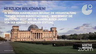 Main topics in Germany's election: Bundestagswahlen 2021 Workshop for German teachers (in German)