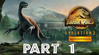 JURASSIC WORLD EVOLUTION 2 (Dominion DLC) Dominion Biosyn Expansion Gameplay Walkthrough Part 1