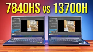 Best Laptop CPU 2023? AMD Ryzen 7 7840HS vs Intel i7-13700H