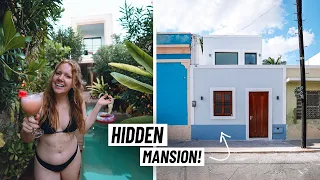 Our Hidden LUXURY Mini Mansion in Merida! Only $125 Per Night?? | FULL TOUR (Mexico Airbnb)