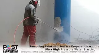 Removing Paint and Surface Preparation with Ultra High Pressure Water Blasting