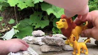 The Lion King toys Mufasa and Simba go into the wild and Simba gets sick. #shorts