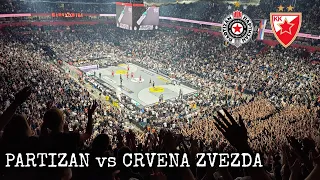 PARTIZAN-CRVENA ZVEZDA atmosfera sa tribina (košarka ABA Liga 2023)