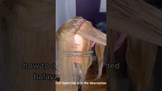 Braided Balayage Technique #shorts #braidedbalayage