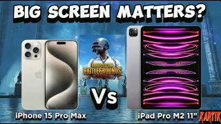 😍 IPad Pro M2 v/s IPhone 15 Pro Max 🔥 Bgmi, Pubg Mobile Test