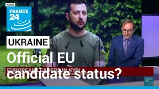 EU leaders in Kyiv back immediately granting Ukraine official candidate status • FRANCE 24 English