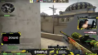 S1mple (Na`Vi) playing CS GO MM on Dust 2 (22.08.2016)