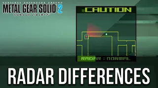 MGS2 Radar Type 1 or 2 differences and Intrusion View explained