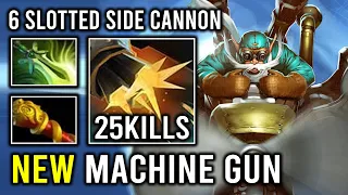 Brutal Late Game 6 Slotted Side Cannon 100% Machine Gun Hit Like a Truck Gyrocopter Dota 2