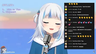 [Gawr Gura] First Karaoke Stream VOD with Live Chat