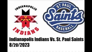 MILB - Indianapolis Indians Vs. St. Paul Saints Full Game 8/20/2023