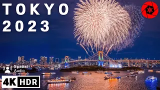 Tokyo Year End Fireworks 2023 // 4K HDR Spatial Audio