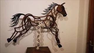 Wooden Kinetic Horse