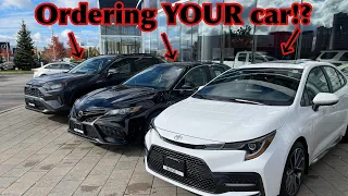 HOW we order YOUR vehicle! Dealership vehicle ordering process!