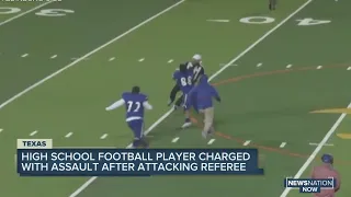 High school football player charged with assault after attacking referee