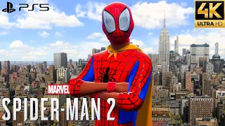 Marvel's Spider-Man 2 PS5 - Into The Spider-Verse SB Suit Free Roam Gameplay (4K 60FPS)