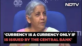 "Not A Currency, An Asset": Finance Minister Nirmala Sitharaman On Crypto