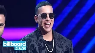 Daddy Yankee Performs 'Dura Dura' Remix With Natti Natasha, Becky G & Bad Bunny | Billboard News