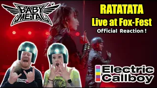 Babymetal x Electric Callboy - RATATATA Live at FOX_FEST - Official Music Video Reaction