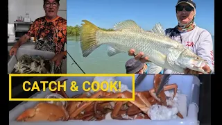 Catch & Cook Mudcrabs and Barra - Karumba Gulf of Carp