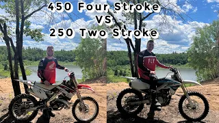 450 Four Stroke vs 250 Two Stroke | Hill Climb