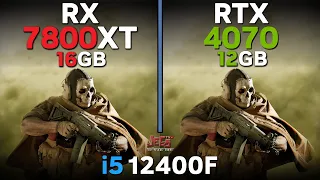 RX 7800 XT vs RTX 4070 | i5 12400F | Tested in 15 games