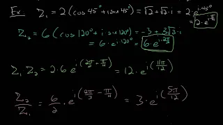 Multiply and Divide Complex Numbers with Euler's Formula: Examples