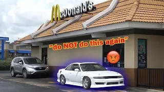 McDonald's Drive Thru In My RACECAR