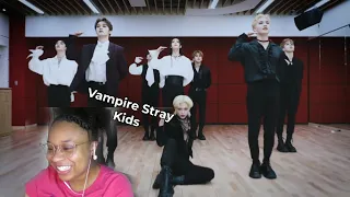 Reacting to Stray Kids "소리꾼" Dance Practice Video (Vampire ver.)