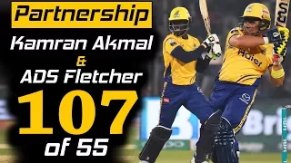Kamran Akmal & Fletcher Best Partnership in PSL 3 | PEW Zalmi Vs KHI Kings | HBL PSL 2018 | M1F1