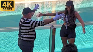 Tom the most famous mime at SeaWorld Orlando 😂🤣 Tom the mime #tomthemime #seaworldmime