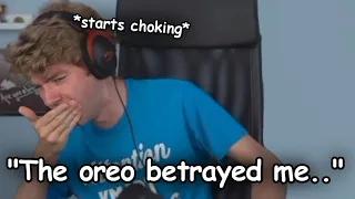 Tommy Starts Choking on Oreos