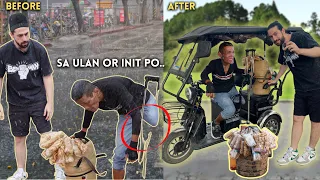 Helping ONE LEGGED "Balut Vendor" E-Bike + PUHUNAN (Nakakaiyak) 😭🇵🇭