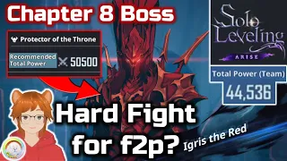 Chapter 8: Protector of the Throne Gameplay - Fight vs Igris - Solo Leveling Arise - My First Clear