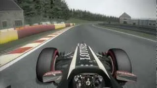 rFactor | F1 2012 Lotus E20 Kimi Raikkonen onboard Spa-Francorchamps HD