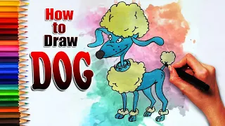 How to draw cartoon dog | Drawing tutorials for learning