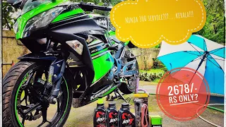 Ninja 300 Oil change in kerala..